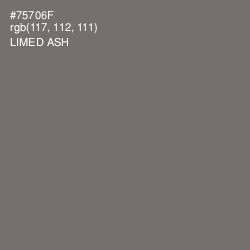 #75706F - Limed Ash Color Image
